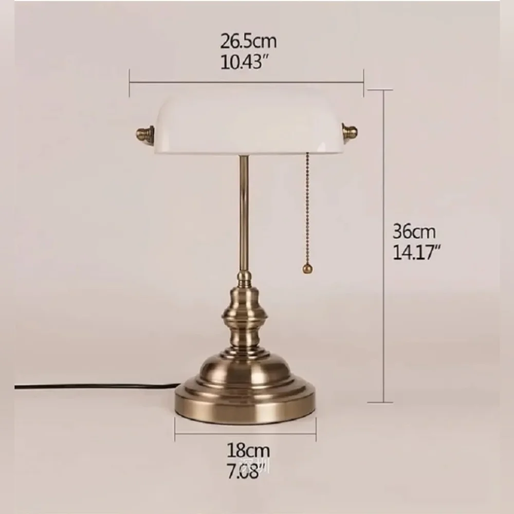 Table Lamp for Bedroom Retro Style Nostalgic Table Light Antique Bronze NIB